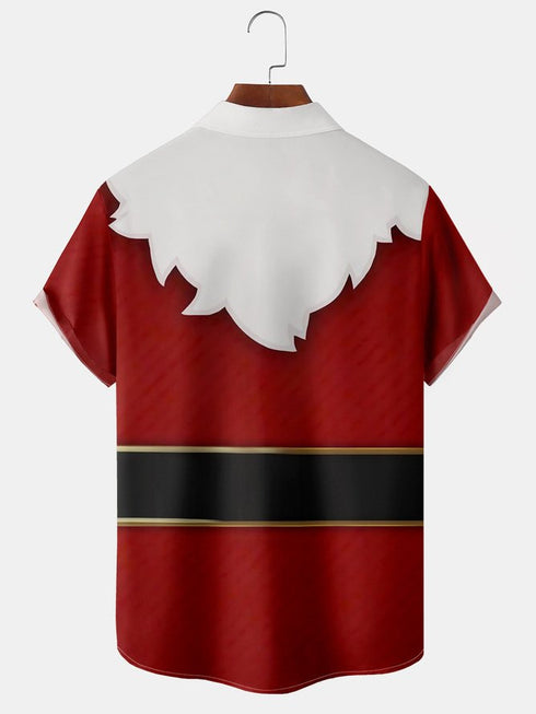 Men's Christmas Funny Graphic Short Sleeve Hawaiian Shirt